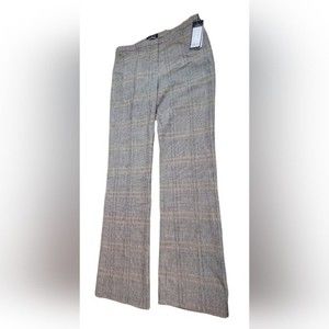 Piazza Sempione Women's Violette Wool and Silk Plaid Pants Size 44/US 10 NWT